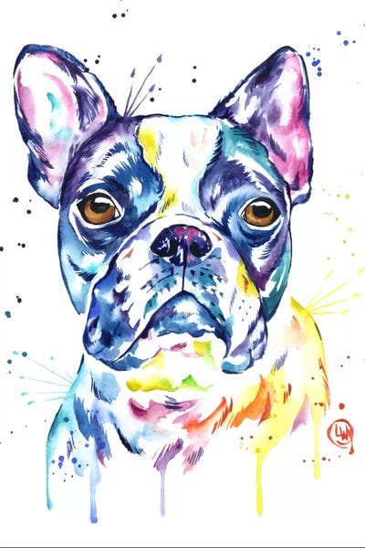 Boston terrier gifts Boston terrier print Dog art Terrier print Terrier art